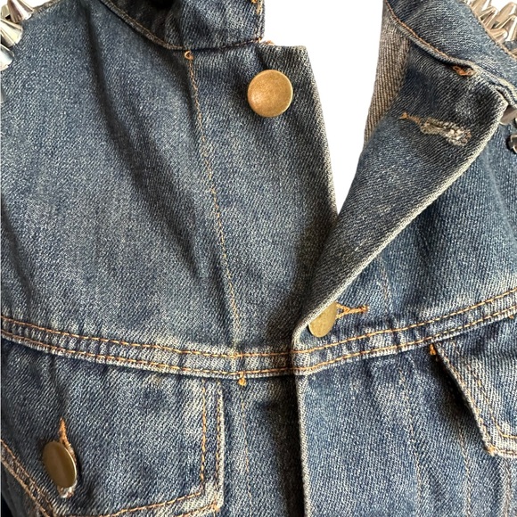Forever 21 Studded Button Down Denim Jacket All Size - Picture 10 of 17